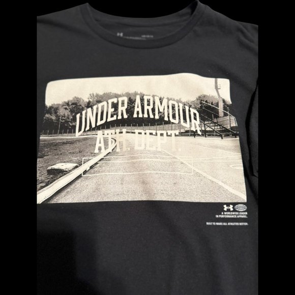 Under Armour Other - Under Armour "Athletic Department" T-shirt Black (Large)
